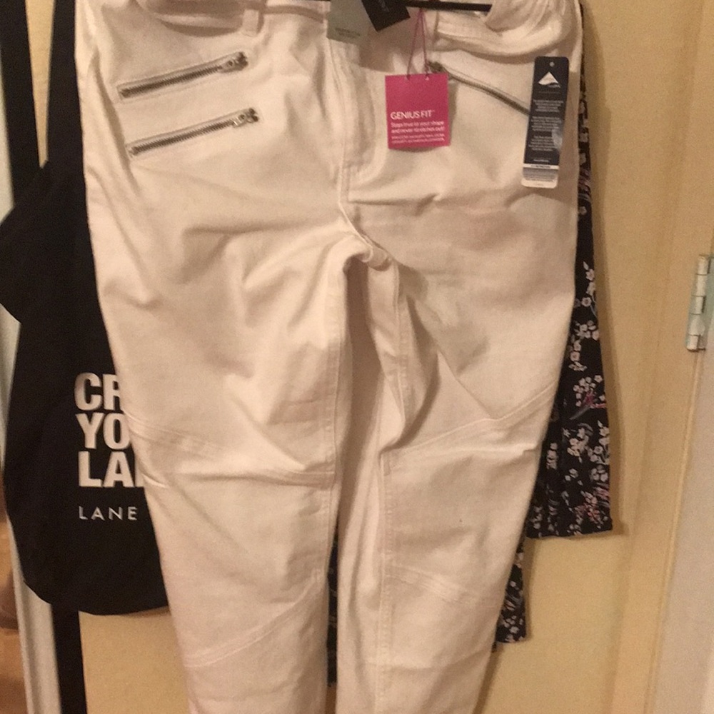 NWT Lane Bryant White Genius Fit Jeans Size 14